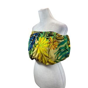 Brand new with Tags Girl Soul Brand Tropical Print Strapless Tube Top Size Small